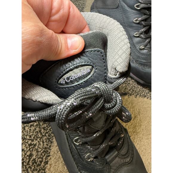 Columbia thinsulate black hiking boots womens 8 outdoor gorpcore utility chore - Picture 4 of 8